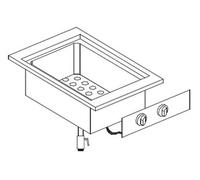 Bain-Marie Encastrable Electrique GN 1/1 - Série 600 - Combisteel - nvt. - Acier inoxydable 400x600x260mm