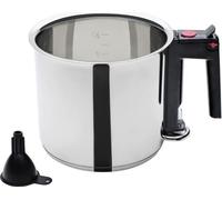 Bain-marie - GSW - 16 cm - 1, 5 L - Double paroi et réservoir - Induction - Acier inoxydable