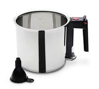 Bain-marie - GSW - 16 cm - 1, 5 L - Double paroi et réservoir - Induction - Acier inoxydable