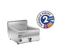 Bain marie inox électrique - 1bac GN 1/1 + 2 bacs GN 1/4 - Gamme 650 - Baron