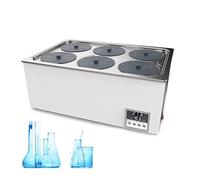 Bain-marie numérique de laboratoire, bain-marie thermostatique avec affichage numérique et couvercle de protection for laboratoire, bain-marie scientifique, précision 0,1 °C(6Holes)