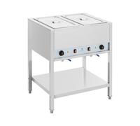 Bain-marie professionnel - 1265 W - 2 x GN 1/1 - sur châssis - Royal Catering