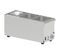 Casselin CBMS316V - Bain Marie à Sauce 3 X GN 1/6 Compact CBMS316V