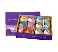 Bain Moussant - 6 Cm 12 Pièces Boule Sel Parfumée Nettoyage, Jouets Moussants | Set Bombe De Bain Pour Maison Filles Jeunes Voyage Femme Maman Grand-Mère Relaxation Soin Peau Coffret Cadeau