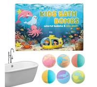 Bain Moussant Adulte | Bombe de Sel Hydratante | 6 Boules de Bain Moussantes Parfumées,Pour les femmes, mamans, hommes, grands-mères, filles, les jeunes, la famille, maison et le voyage