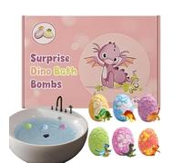 Bain Moussant avec Jouet À L'Intérieur pour Enfant | 6 Pièces Thème Dinosaure Nettoyant pour Le Corps Garçons Filles Vacances Jeux Été Voyage - Idéal pour Anniversaire, Jeux, Vacances,