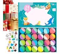 Bain moussant | avec jouets et boule de douche naturelle,24 pièces de bulles moussantes à thème animal,Pour Femmes Maman Hommes Grand-Maman Filles Jeune Famille Peau Sèche Maison Voyage