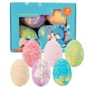 Bain Moussant Bombe de Bain,6 Œufs de Dinosaure Relaxants,Sel de Douche Pétillant - Pour Maison Voyage Hôtel Garçons Filles Spa