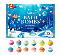 Bain Moussant - Lot de 12 Pièces pour - Ensemble de Boules Effervescentes pour Bain - Pour Voyage Maison Salle de Crèche Anniversaire Jeux Été