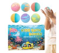 Bain moussant pour adulte - Lot de 6 boules de sel hydratantes parfumées en mousse | Accessoire de spa multifonctionnel adapté aux femmes, femmes, hommes, grand-mère, filles, jeunes, , maison