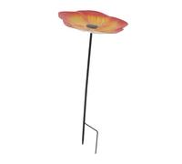 Bain Oiseaux Station Alimentation Extérieure Piquet Abreuvoir Décoratif pour Jardin pour Pigeons Perroquets Facile