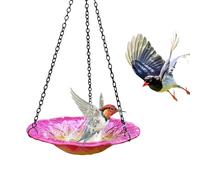 Bain pour Oiseaux De Jardin - Forme De Fleur 20 Cm - Décoration pour Jardin Et Cour - pour Extérieur Nature Arrière-Cour Balcon Cour Patio Pelouse Faune Aménagement Paysager