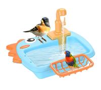 Bain pour Perroquet | Bain d'oiseaux Réglable avec Bec Verseur Automatique pour Jardin Balcon Terrasse Parc | Bol Alimentation Automatique pour Intérieur Extérieur Jardin Terrasse Balcon