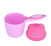 Bain Rince-tête pour Bébé Shampooing Tasse Bain de Bébé et Tout-Petit Jouets de Bain Tasse de Rinçage Protection des Yeux (Pink)