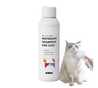 Bain sec pour animaux de compagnie, outil de nettoyage doux pour chien, brosse de toilettage sans shampoing avec prise confortable, brosse de soin multi-usage pour chats et chiens, accessoire d'épilat