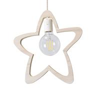 Bainba - Suspension lustre enfant en bois Étoile (Bouleau)