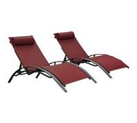 Bains de soleil monaco bourgogne (lot de 2) Keter 35-700918 G