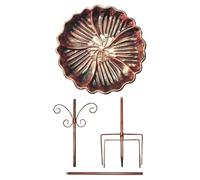Bains d'oiseaux d'extérieur, mangeoires pour oiseaux de jardin, en métal, pour homme, avec résistance à l'hiver, hauteur réglable pour la décoration du balcon arrière du jardin, décoration de jardin