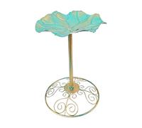 Bains d'oiseaux en métal - Fontaine de bain d'oiseaux en métal | Aleders Colibri Oiseaux Bird Bath | Alimentateur d'eau et planteur d'eau résistant à la rouille vintage | Statue décorative à l'air