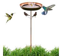 Bains d'oiseaux Extérieur,Mangeoires sur Pied Décoratives Jardin | Bain Et Mangeoire Décoratif en Métal Résistant À La Rouille De 82 Cm De Hauteur pour Porche Jardin Cour Arrière Et Pelouse