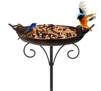Bains pour oiseaux d'extérieur | Mangeoire Multifonctionnel pour oiseaux | Extérieur - pour Perroquets Calopsitte Inséparables Diamants Mandarins Jardin Cour Pelouse Extérieur
