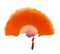 BAIRU Éventail à plumes pliable pour costume, danse, spectacle, décoration de mariage, spectacle