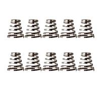BAIRU Lot de 10 broches de roue de vélo à ressort à dégagement rapide en acier inoxydable pour roue de vélo
