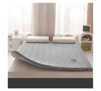BAIRU Matelas en Latex Naturel, Matelas Moelleux, Extra épais, Pliable, Simple ou Double, dortoir étudiant, Tatami, Location(Curved Grey,8CM_200*220CM)