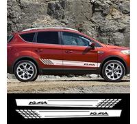 bairuibin Autocollant Latéral pour Voiture pour Ford Kuga,Autocollants de Jupes Latérales,Stickers Personnalisés pour Décoration de Carrosserie,Faciles à Installer,B-White