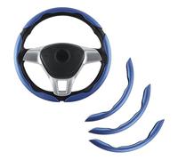 bairuibin Protection Volant pour Opel Combo Life 2018-2023 2024 2025 Combo Life,Antidérapant Respirant 3 Sections Housse de Volant,Accessoire Auto Intérieur,Couvre Volant Motif en Fibre de Carbone