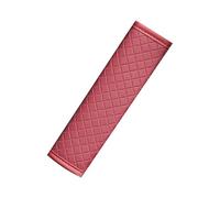 bairuibin Protège-Ceinture de sécurité pour Hyundai Bayon (BC3 2021-2025 2026), Fourreau Matelassé Motif Losange, Coussin d'épaule Confort Auto, Empêche Frottements du Cou,Red