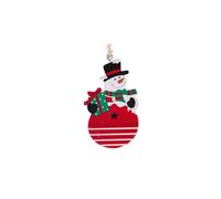 Baisacrafts Décorations de Noël joyeux 10 pièces pendentif de Noël créatif Noël pendentif voiture en bois personnes âgées bonhomme de neige élan décoration d'arbre de Noël (taille : 2)