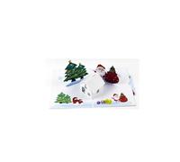 Baisacrafts Lot de 10 cartes de vœux de Noël 3D en trois dimensions pour sapin de Noël, éclairage de la maison, sculpture sur papier de musique, creux