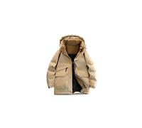 Baisacrafts Manteaux pour hommes Winter trendy quality men's three-dimensional patch bag down jacket, oversized plus fat, loose fitting, veste à capuche résistante au froid et chaude (Taille : M)