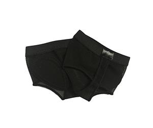Baisdan 1 paire de strings antidérapants pour la danse - Demi-semelle antidérapante - Avant-pied - Pour danse lyrique - Pour jazz et ballet - Pour danse moderne, Noir , Large