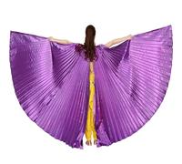 Baisdan Ailes d'Isis ouvertes avec bâtons, ailes de papillon de danse du ventre pour femme, costume d'Halloween et de carnaval