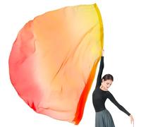 Baisdan Drapeaux de culte extra larges de 190,5 x 139,7 cm avec tige flexible pour église, culte prophétique, adoration, louange, danse (2# jaune, orange, rouge)