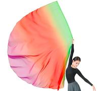 Baisdan Drapeaux de culte extra larges de 190,5 x 140,7 cm avec tige flexible pour église, culte prophétique, adoration, louange, danse (10# vert/rouge/violet)