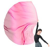 Baisdan Drapeaux de culte extra larges de 190,5 x 140,7 cm avec tige flexible pour église, culte prophétique, adoration, louange, danse (4# blanc/rose-violet)