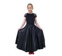 Baisdan Jupe de Danse Orientale pour Danse du Ventre, Flamenco et Spectacles Noir 8-12 Ans