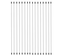 Baisdan Lot de 16 tiges flexibles de 119,4 cm pour drapeaux de culte, bâtons flexibles pour culte et louange, accessoire de danse, 3 longueurs différentes