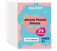 BAISDY Plastique fou Feuille Plastique fou Porte clé 25 Feuilles, 14.5 * 20cm,blanc