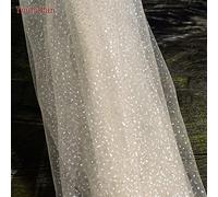 baise Voile d'ailes de mariée 2 pièces sexy dos nu cape voile de mariage pour robe de mariée boléro grande taille couvert fête femme (couleur : champagne, taille : 300 cm)