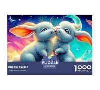 Baiser Lapin Puzzle Adulte 1000 Pièces L'Excellence du Puzzle-Défi - Conçu pour Une Clientèle Mixte (Homme, Femme, 14 Ans Et Plus) 38x26cm/1000pcs