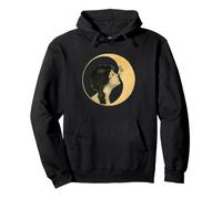Baiser Romantique Entre Une Femme et la Lune, Art Vintage Sweat à Capuche
