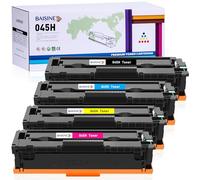 BAISINE 045H Toner Compatible avec Canon 045H MF633cdw Cartouche de Toner | pour Canon i-Sensys MF633cdw MF635cx LBP611cn LBP613cdw MF631cn MF632cdw MF634cdw (4-Pack, Noir Cyan Magenta Jaune)