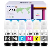 BAISINE 114 Encre Compatibles avec Epson 114 Bouteilles d'encre pour Epson Ecotank ET-8500, Ecotank ET-8550