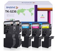 BAISINE Ecosys M5521cdw Toner Compatibles pour Kyocera TK-5230 TK5230 Cartouche de Toner pour Kyocera ECOSYS M5521cdn M5521cdw P5021cdn P5021cdw, TK-5230K TK-5230C TK-5230Y TK-5230M