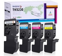 BAISINE TK-5230 Cartouche de Toner Compatibles pour Kyocera TK5230 Toner | TK-5230K TK-5230C TK-5230Y TK-5230M pour Kyocera Ecosys M5521cdw, Ecosys M5521cdn, Ecosys P5021cdw, Ecosys P5021cdn