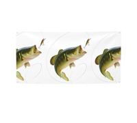 Bait avec ligne de pêche mangeant un petit poisson bannières murales pour fêtes d'anniversaire, décoration de jardin, toile de fond